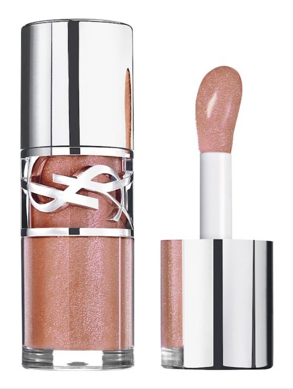 New! YSL Loveshine Plumping Volumizing Lip Oil Gloss, 12 Honey Moon